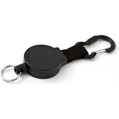 KEY-BAK MID6 #6C Retractable Key Reel w/36" Polyester Cord Polycarbonate Case Carabiner Clip - Image 2