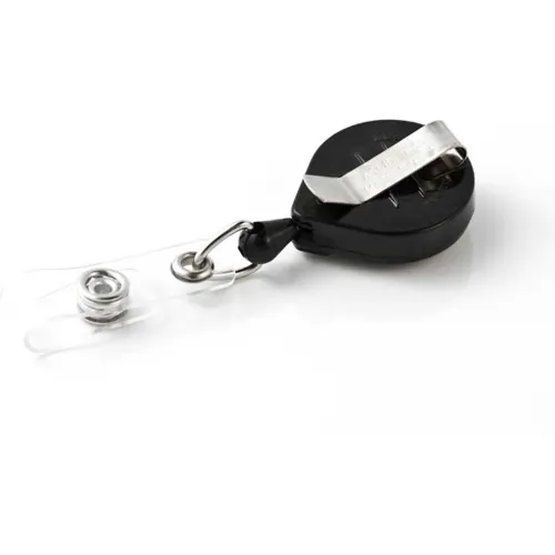 KEY-BAK MINI-BAK HD-ID Retractable Key Reel with 24" Nylon Cord Steel Belt Clip - Image 2