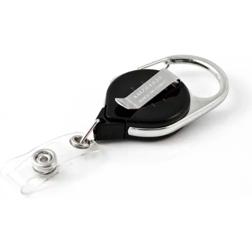 KEY-BAK RETRACT-A-BADGE ID Carabiner and Belt Clip 5-Pack Retractable Key Reel with 36" Cord - Image 2