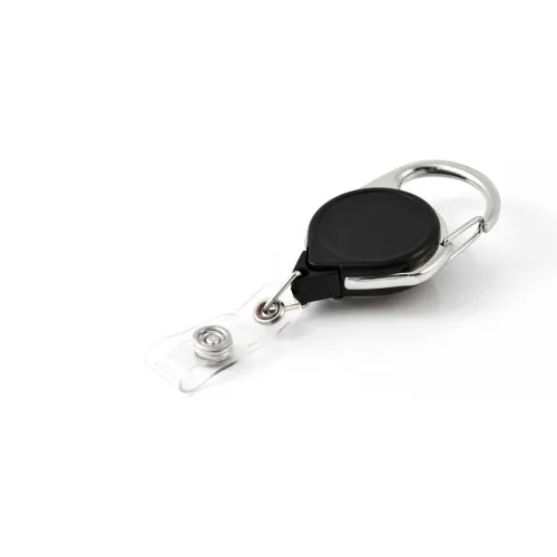 KEY-BAK RETRACT-A-BADGE ID Carabiner and Belt Clip 5-Pack Retractable Key Reel with 36" Cord