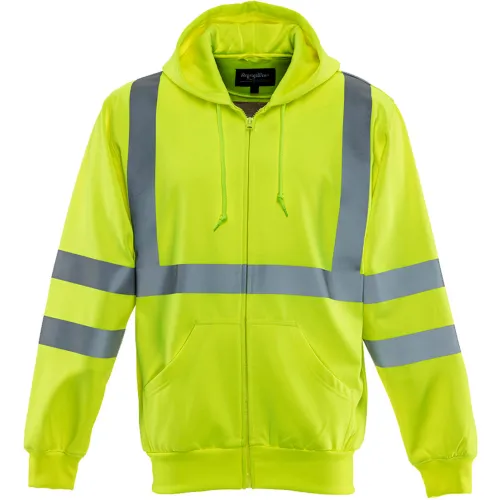RefrigiWear Sweatshirt, Hi-Vis Lime, 3XL