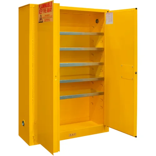 Durham Flammable Cabinet 30 Gallon Manual Close Door - 43"W x 12"D x 65"H - Image 2