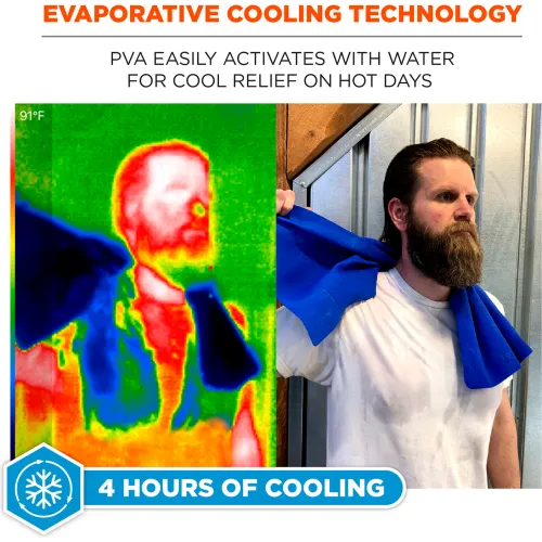 Ergodyne® Chill-Its® 6602 Evaporative Cooling Towel, Gray - Image 2