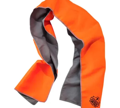 Chill-Its® 6602MF Evaporative Microfiber Cooling Towel, Orange