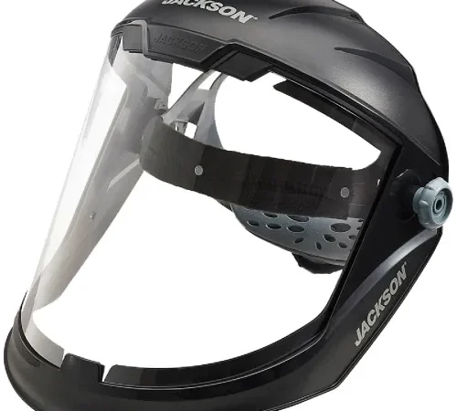 Jackson Safety®  Maxview Premium Ratchet Faceshield, Chin Guard, Clear PC, Uncoated