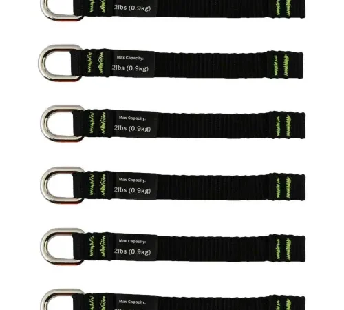 Ergodyne® 19705 Squids® 3700 6.5" Web Tool Tails", 2lbs Max, Orange, Nylon, 6-Pack