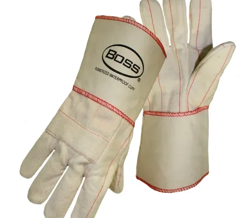 Gauntlet Cuff Hot Mill Gloves, Boss 1bc40721, 1 Pair - Pkg Qty 12