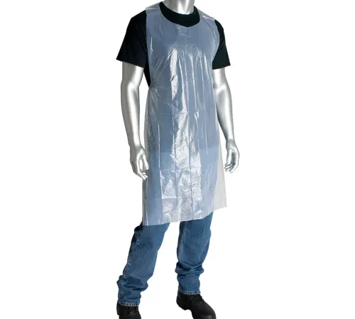 PIP Light Weight Embossed Polyethylene Apron, 46" X 28"