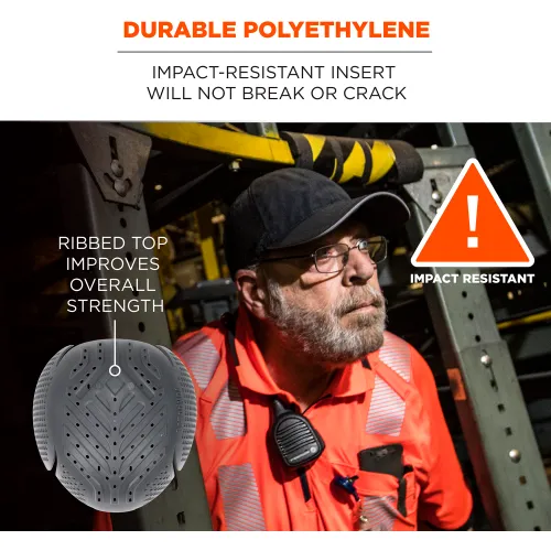 Ergodyne Skullerz 8945F(x) Universal Bump Cap Insert, Extra Venting, Single, Charcoal - Image 4