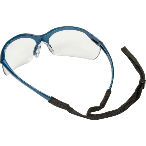 Vapor Safety Glasses - Clear, Metallic Blue - Image 2