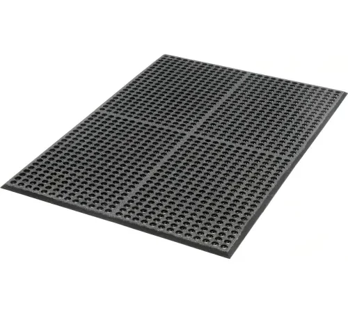 Apache Mills WorkStep Anti Fatigue Drainage Mat 1/2" Thick 3' x 20' Grit Top Black