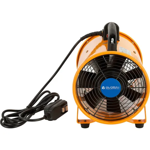 Global Industrial" 8" Confined Space Blower Fan, 2 Speed, 570 CFM, 1/8 HP - Image 2