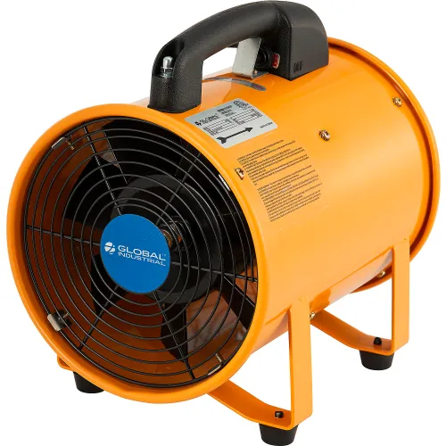 Global Industrial" 8" Confined Space Blower Fan, 2 Speed, 570 CFM, 1/8 HP - Image 3