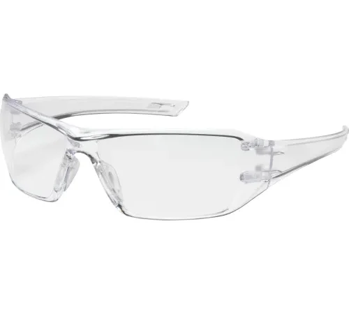Bouton® Optical Captain Rimless Safety Glasses, Clear Lens, Anti-Scratch/Anti-Fog, Clear Frame - Pkg Qty 12