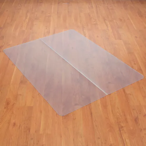 Interion® Office Chair Mat for Hard Floor - 46"W x 60"L - Straight Edge - Image 2