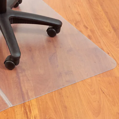 Interion® Office Chair Mat for Hard Floor - 46"W x 60"L - Straight Edge - Image 3
