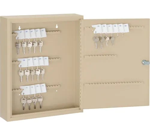 Global Industrial Key Cabinet - 110 Keys, Sand