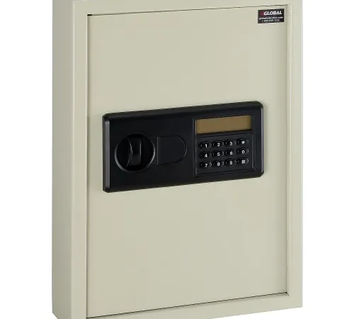 Global Industrial Electronic Key Cabinet Safe, 48 Key Capacity, Sand