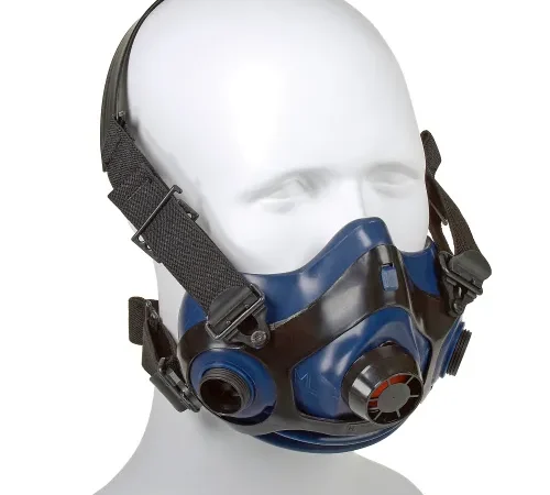 Honeywell RU8800 Half Mask, Triple Flange Silicone Half Mask, Size Medium/Large