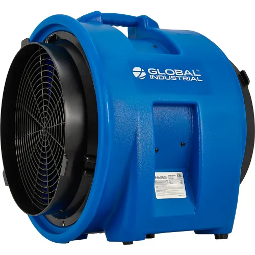 Global Industrial" 16" Confined Space Blower Fan, Rotomold Plastic, 1 Speed, 4000 CFM, 1 HP - Image 4