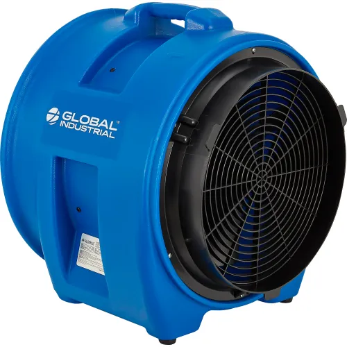 Global Industrial" 16" Confined Space Blower Fan, Rotomold Plastic, 1 Speed, 4000 CFM, 1 HP - Image 5