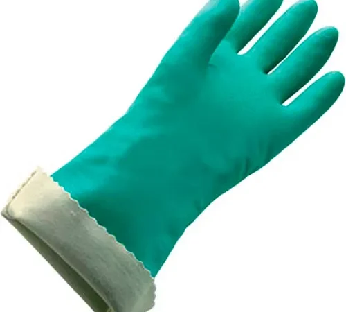Flock Lined Large Nitrile Gloves - 22 Mil Size 9 - 1 Pair