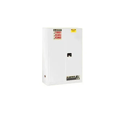 Justrite® Drum Cabinet 45 Gal. Capacity Vertical Manual Close Hazmat Flammable W/ Drum Support