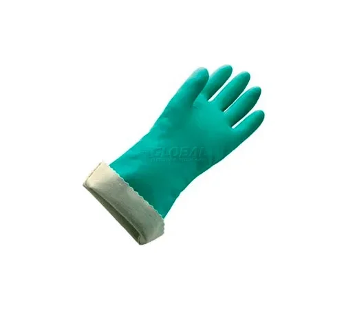 Flock Lined Large Nitrile Gloves - 18 Mil Size 9 - 1 Pair - Pkg Qty 12