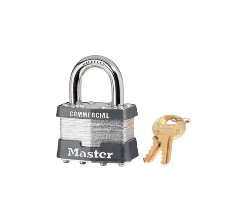 Master Lock® No. 1KA Keyed Padlock - 15/16" Shackle - Keyed Alike - Pkg Qty 6