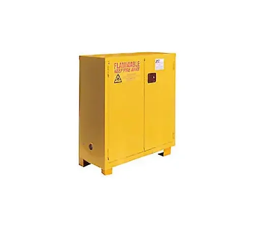 Global Industrial™ Flammable Cabinet W/Legs, Manual Close Double Door, 28 Gal., 34"Wx18"Dx48"H