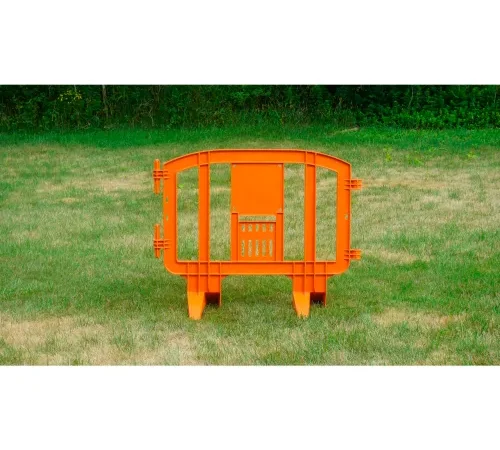 MINIT" Plastic Barricade, Interlocking, Orange