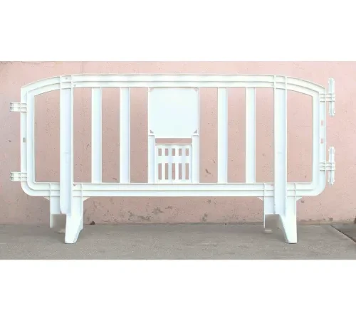 MOVIT® Plastic Barricade, Interlocking, White