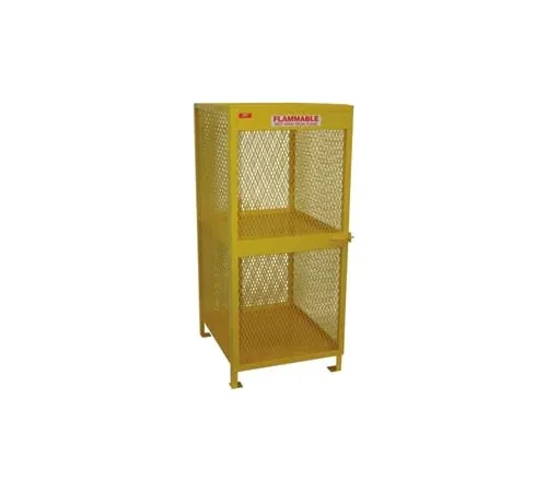 Global Industrial Cylinder Storage Cabinet, Vertical Single Door 8 Cylinders, 33"Wx40"Dx71"H