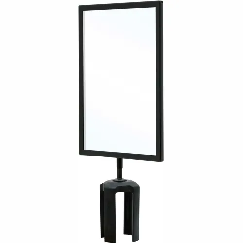 Queueway Acyrlic Sign Frame, 7"Wx11"H, Black