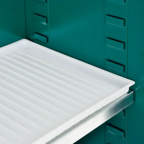 Global Industrial™ Pesticide Storage Cabinet, 3 Gallon, Manual Close, 43"W x 18"D x 44"H - Image 5