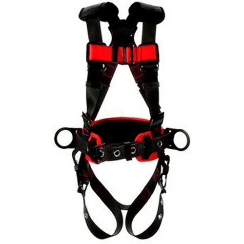 3M" Protecta® 1161310 Construction Positioning Harness, Tongue & Pass-Thru Buckle, XL