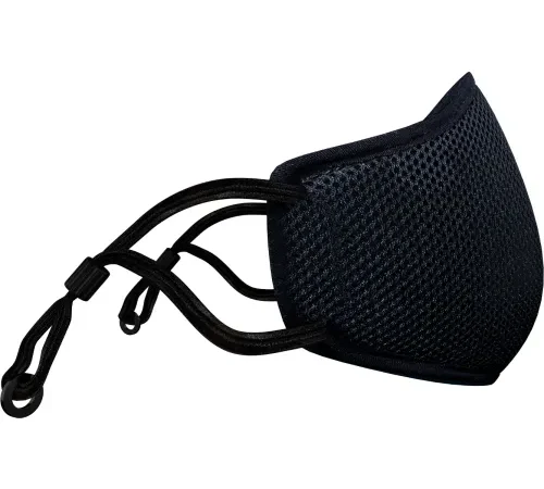 ViralOff AerFit 4 Reusable Face Mask, 4-Panels, Adult Size, Black, 1/Each