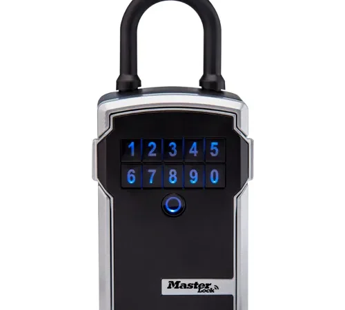 Master Lock® Bluetooth® Portable Lock Box for Business Applications - Silver/Black