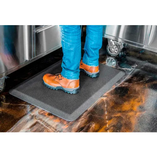 Global Industrial™ Stand Smart Anti Fatigue Mat 3/4" Thick 2.5' x 1.5' Mosaic Steel - Image 2