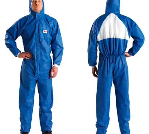 3M Disposable Coverall, Knit Cuffs, Attached Hood, Blue, 3X-Large, 4530-BLK-3XL, 25/Case