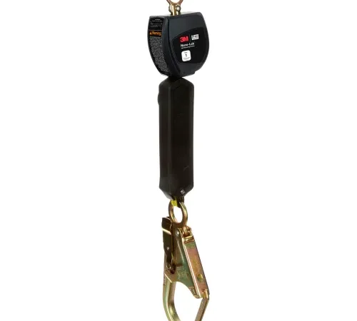 3M" DBI-SALA Nano-Lok Personal Self Retracting Lifeline W/Rebar Hook, Overhead Anchor Pt, 6 Ft.