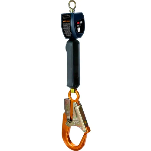 3M" DBI-SALA Nano-Lok Personal Self Retracting Lifeline w/ Rebar Hook, 2.726 lb. Wt., 6 Ft.