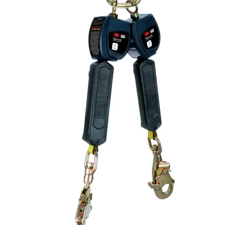 3M" DBI-SALA Nano-Lok Twin-Leg Self Retracting Lifeline W/Swivel Snap Hook, 5.219 lb., 6 Ft.
