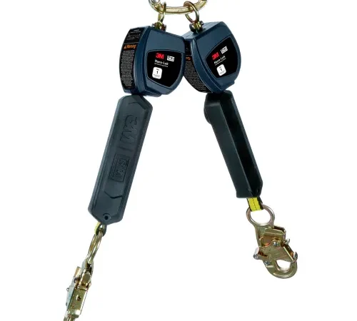 3M" DBI-SALA Nano-Lok Personal Twin-Leg Self Retracting Lifeline w/ Steel Web Snap Hook, 6 Ft.