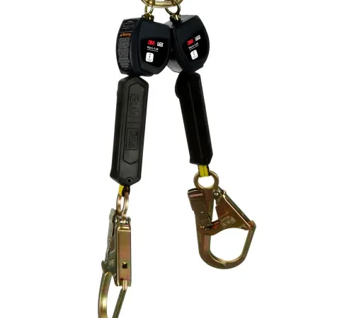 3M" DBI-SALA Nano-Lok Personal Twin-Leg Self Retracting Lifeline w/ Steel Web Rebar Hook, 6 Ft.