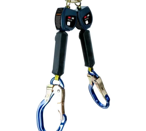 3M" DBI-SALA Nano-Lok Personal Twin-Leg Self Retracting Lifeline w/ Aluminum Rebar Hook, 6 Ft.