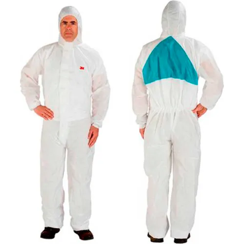 3M™ Disposable Coverall, Knit Cuffs, Attached Hood, White, 3X-Large, 4520-3XL, 20/Case