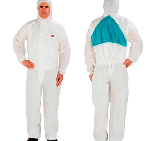 3M™ Disposable Coverall, Knit Cuffs, Attached Hood, White, 4X-Large, 4520-4XL, 20/Case