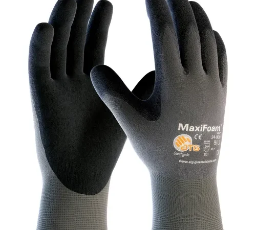 PIP MaxiFoam® Lite™ Foam Nitrile Coated Gloves, Gray, 12 Pairs, L