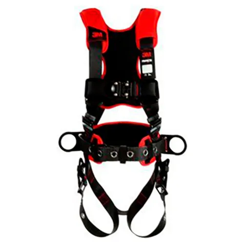 3M" Protecta® 1161218 Comfort Construction Positioning Harness, Tongue/Pass-Thru Buckle XL